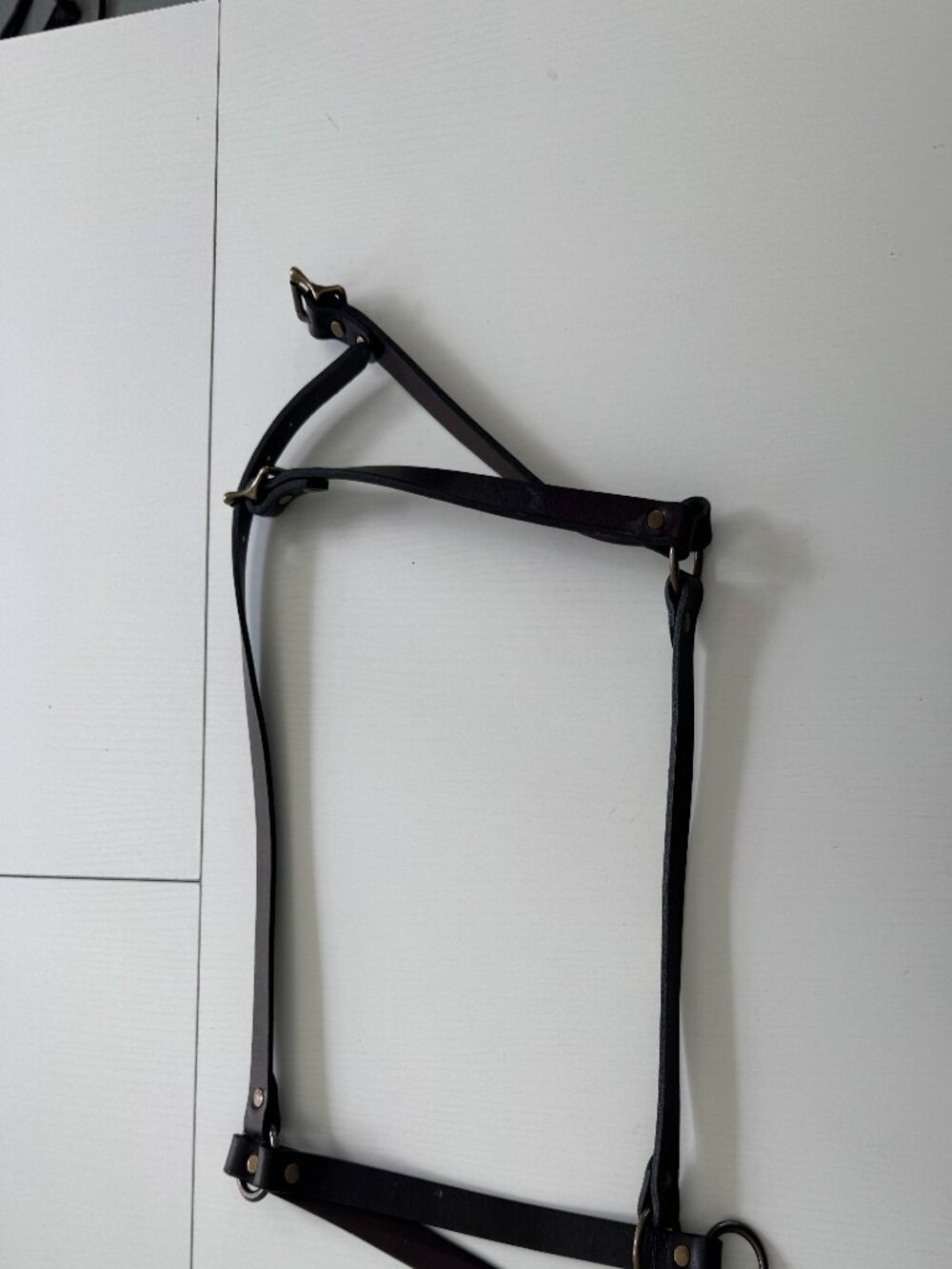 Filson Bridle Leather and Brass Dog Harness Size XL Style 90126 Made in USA